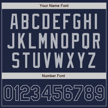 Load image into Gallery viewer, Custom Navy Gray Authentic Two Tone Baseball Jersey