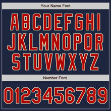 Load image into Gallery viewer, Custom Navy Red-Cream Authentic Two Tone Baseball Jersey
