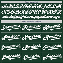 Load image into Gallery viewer, Custom Green White Authentic Two Tone Baseball Jersey