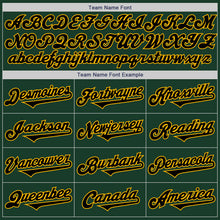 Load image into Gallery viewer, Custom Green Black-Gold Authentic Two Tone Baseball Jersey