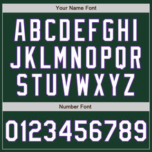 Load image into Gallery viewer, Custom Green White-Purple Authentic Two Tone Baseball Jersey