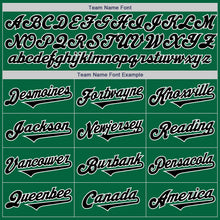 Load image into Gallery viewer, Custom Kelly Green Black-White Authentic Two Tone Baseball Jersey