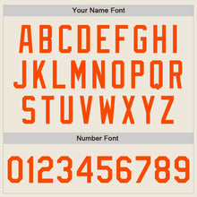 Load image into Gallery viewer, Custom Cream Orange Authentic Two Tone Baseball Jersey