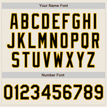 Laden Sie das Bild in den Galerie-Viewer, Custom Cream Black-Gold Authentic Two Tone Baseball Jersey