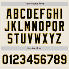 Laden Sie das Bild in den Galerie-Viewer, Custom Cream Black-Old Gold Authentic Two Tone Baseball Jersey