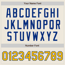 Laden Sie das Bild in den Galerie-Viewer, Custom Cream Gold-Royal Authentic Two Tone Baseball Jersey