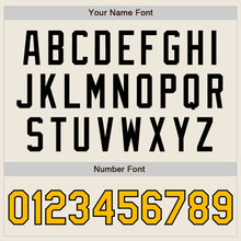 Laden Sie das Bild in den Galerie-Viewer, Custom Cream Gold-Black Authentic Two Tone Baseball Jersey