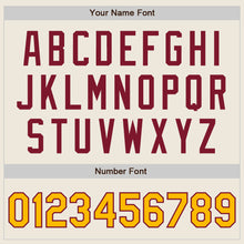 Laden Sie das Bild in den Galerie-Viewer, Custom Cream Gold-Crimson Authentic Two Tone Baseball Jersey