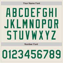 Laden Sie das Bild in den Galerie-Viewer, Custom Cream Kelly Green Authentic Two Tone Baseball Jersey