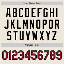 Laden Sie das Bild in den Galerie-Viewer, Custom Cream Crimson-Black Authentic Two Tone Baseball Jersey