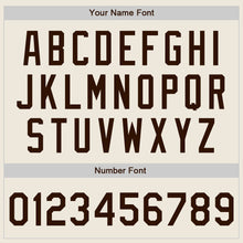 Laden Sie das Bild in den Galerie-Viewer, Custom Cream Brown Authentic Two Tone Baseball Jersey