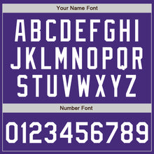 Laden Sie das Bild in den Galerie-Viewer, Custom Purple White Authentic Two Tone Baseball Jersey