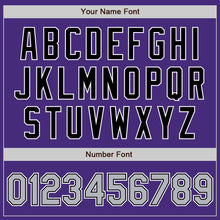 Laden Sie das Bild in den Galerie-Viewer, Custom Purple Gray-Black Authentic Two Tone Baseball Jersey