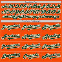 Laden Sie das Bild in den Galerie-Viewer, Custom Orange Green-White Authentic Two Tone Baseball Jersey