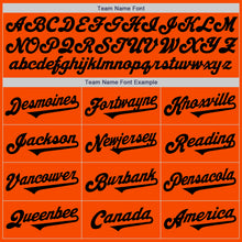 Laden Sie das Bild in den Galerie-Viewer, Custom Orange Black Authentic Two Tone Baseball Jersey