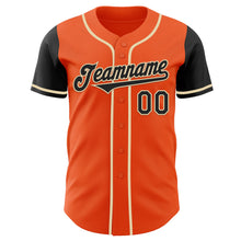 Laden Sie das Bild in den Galerie-Viewer, Custom Orange Black-Cream Authentic Two Tone Baseball Jersey