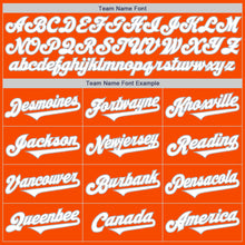 Laden Sie das Bild in den Galerie-Viewer, Custom Orange White-Gray Authentic Two Tone Baseball Jersey