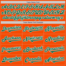 Laden Sie das Bild in den Galerie-Viewer, Custom Orange Kelly Green-White Authentic Two Tone Baseball Jersey