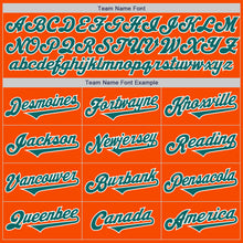 Laden Sie das Bild in den Galerie-Viewer, Custom Orange Teal-White Authentic Two Tone Baseball Jersey