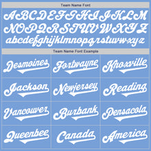 Laden Sie das Bild in den Galerie-Viewer, Custom Light Blue White Authentic Two Tone Baseball Jersey