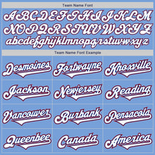 Laden Sie das Bild in den Galerie-Viewer, Custom Light Blue Royal-Red Authentic Two Tone Baseball Jersey