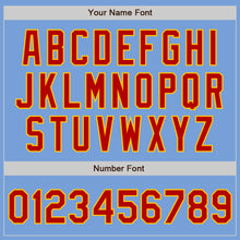 Laden Sie das Bild in den Galerie-Viewer, Custom Light Blue Red-Yellow Authentic Two Tone Baseball Jersey