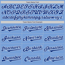 Laden Sie das Bild in den Galerie-Viewer, Custom Light Blue Royal-White Authentic Two Tone Baseball Jersey