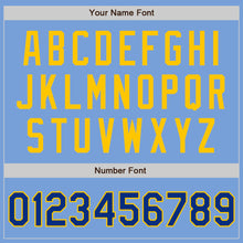 Laden Sie das Bild in den Galerie-Viewer, Custom Light Blue Royal-Yellow Authentic Two Tone Baseball Jersey