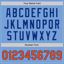 Laden Sie das Bild in den Galerie-Viewer, Custom Light Blue Orange-Royal Authentic Two Tone Baseball Jersey