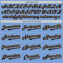 Laden Sie das Bild in den Galerie-Viewer, Custom Light Blue Navy-Old Gold Authentic Two Tone Baseball Jersey