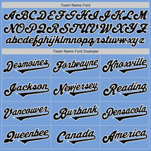 Laden Sie das Bild in den Galerie-Viewer, Custom Light Blue Black-White Authentic Two Tone Baseball Jersey