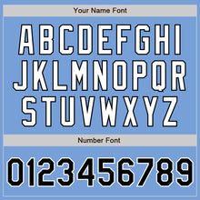 Laden Sie das Bild in den Galerie-Viewer, Custom Light Blue Black-White Authentic Two Tone Baseball Jersey