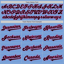 Laden Sie das Bild in den Galerie-Viewer, Custom Light Blue Black-Pink Authentic Two Tone Baseball Jersey