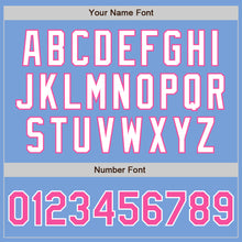 Загрузить изображение в средство просмотра галереи, Custom Light Blue Pink-White Authentic Two Tone Baseball Jersey
