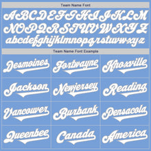 Laden Sie das Bild in den Galerie-Viewer, Custom Light Blue White-Gray Authentic Two Tone Baseball Jersey