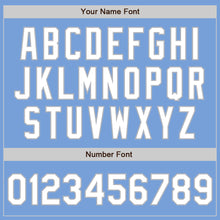 Laden Sie das Bild in den Galerie-Viewer, Custom Light Blue White-Gray Authentic Two Tone Baseball Jersey