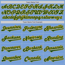 Laden Sie das Bild in den Galerie-Viewer, Custom Light Blue Green-Gold Authentic Two Tone Baseball Jersey