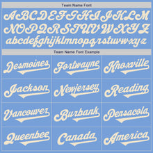 Laden Sie das Bild in den Galerie-Viewer, Custom Light Blue Cream Authentic Two Tone Baseball Jersey