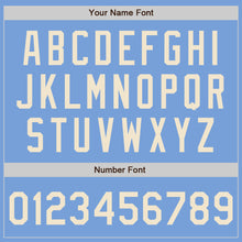 Laden Sie das Bild in den Galerie-Viewer, Custom Light Blue Cream Authentic Two Tone Baseball Jersey