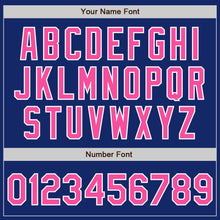 Load image into Gallery viewer, Custom Royal Pink-White Authentic Two Tone Baseball Jersey