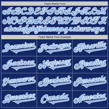 Load image into Gallery viewer, Custom Royal Light Blue-White Authentic Two Tone Baseball Jersey