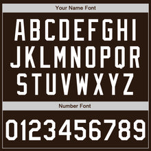 Laden Sie das Bild in den Galerie-Viewer, Custom Brown White Authentic Two Tone Baseball Jersey