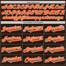 Загрузить изображение в средство просмотра галереи, Custom Brown Orange-White Authentic Two Tone Baseball Jersey
