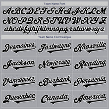 Laden Sie das Bild in den Galerie-Viewer, Custom Gray Black-White Authentic Two Tone Baseball Jersey