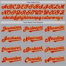 Laden Sie das Bild in den Galerie-Viewer, Custom Gray Red-Gold Authentic Two Tone Baseball Jersey