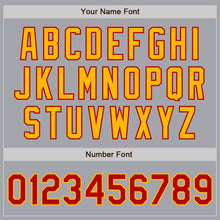 Laden Sie das Bild in den Galerie-Viewer, Custom Gray Red-Gold Authentic Two Tone Baseball Jersey