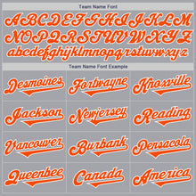Laden Sie das Bild in den Galerie-Viewer, Custom Gray Orange-White Authentic Two Tone Baseball Jersey