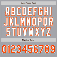 Laden Sie das Bild in den Galerie-Viewer, Custom Gray Orange-White Authentic Two Tone Baseball Jersey
