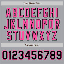 Laden Sie das Bild in den Galerie-Viewer, Custom Gray Black-Pink Authentic Two Tone Baseball Jersey