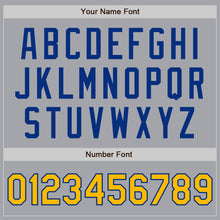 Laden Sie das Bild in den Galerie-Viewer, Custom Gray Gold-Royal Authentic Two Tone Baseball Jersey